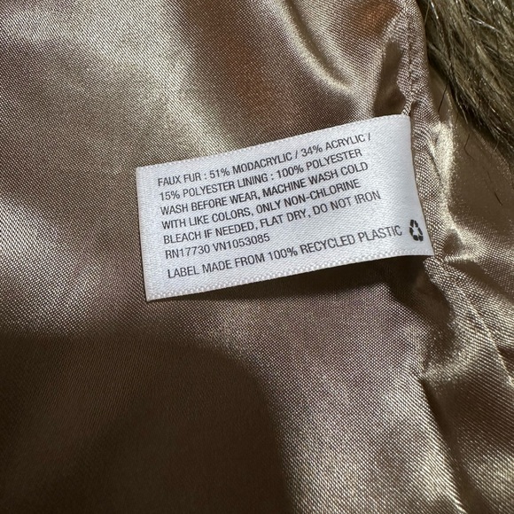 Kids Faux Fur Vest 6/7 — Brown Olive Fall Layering — Cherokee Target - Picture 5 of 5